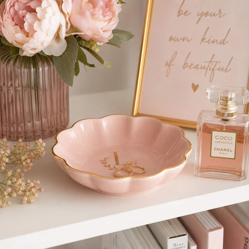 Blush Pink Ceramic Ring Dish - View 4